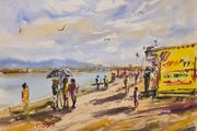 dunlaoire pier watercolour