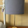 Table lamp grey shade Image 3