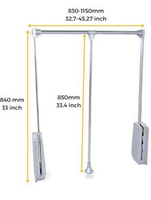 Pull Down Wardrobe Rail Lift