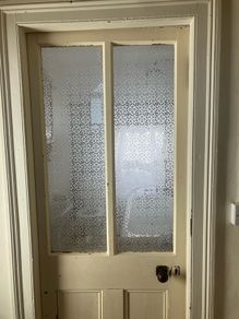 BN Vintage style etched glass for internal door