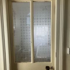 BN Vintage style etched glass for internal door
