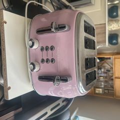 Pink Salter 4 slice toaster