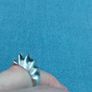 Solid Sterling silver Bombe ring Image 7