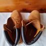 Timberland 4140 boots Size 6.5 eu 39.5 tan suade zero stains In excellent condition Image 10