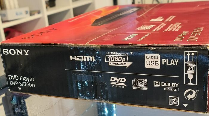 Sony DVP-SR760H DVD Player/CD Player (HDMI, 1080p Upscaling, USB Input, Xvid Playback, Dolby Digital)