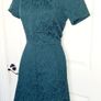 Gorgeous embossed NWT Forest Green Dress from oodji size 6 Image 2