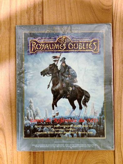 Advanced Dungeons & Dragons Forgotten Realms Sourcebook TSR 1987 Donjons et Dragons Royaumes oublies French D&D DnD ADnD AD&D