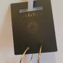 Pilgrim Gold Tone Hoop Earrings Clear Faceted Crystal Drop Danish Design New CAN POST Image 5