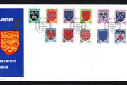1981 Jersey Arms of Jersey Families New Definitive Issue Stamp First Day cover (FDC)
