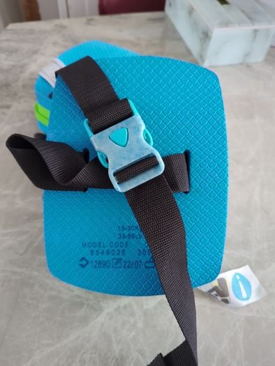 Blue green swimming float belt