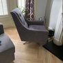 Grey swivel chair Image 2