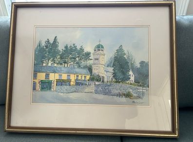 Painting-Enniskerry Village