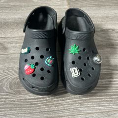 Black Platform Crocs