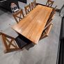 Oak Dining Table and 8 Chairs Image 6
