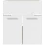 Sink Cabinet with Built-in Basin White and Sonoma Oak Chipboard Image 9