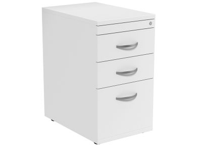 NEW White Desk High Pedestal