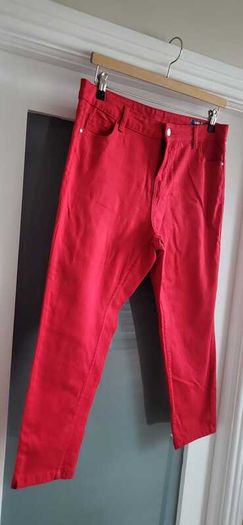 Denim by TU Red Peddle Pushers Sz 14UK (Bnwot)