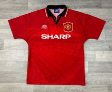 Genuine Vintage 1994 Umbro Manchester United Home Jersey Shirt Mens Medium