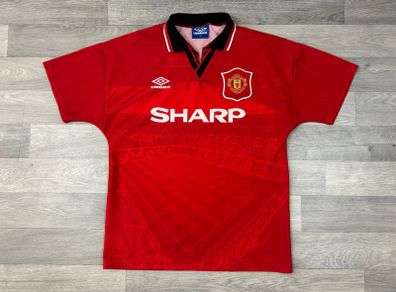 Genuine Vintage 1994 Umbro Manchester United Home Jersey Shirt Mens Medium
