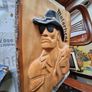 Beautiful Large Handcrafted Woodcarving Ian Lemmy Kilmister, Motorhead Image 8