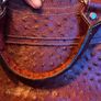 Oxblood Ostrich Leather Bag Image 4