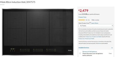 Miele Induction Hob 80cm KM7575 FR