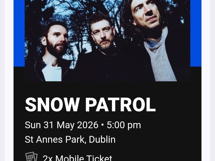 Snow Patrol Tickets x2