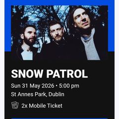 Snow Patrol Tickets x2