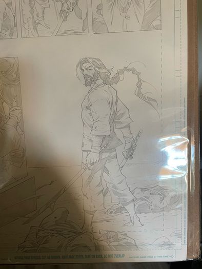 Ra's al Ghul Batman Original pencil drawn comic book page by Roger Cruz Robin Annual #1