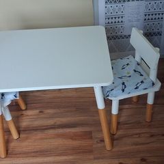 toddler table and 2 chairs
