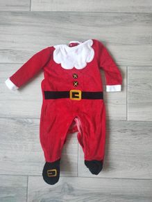 Christmas 6-9mth Santa Onesie