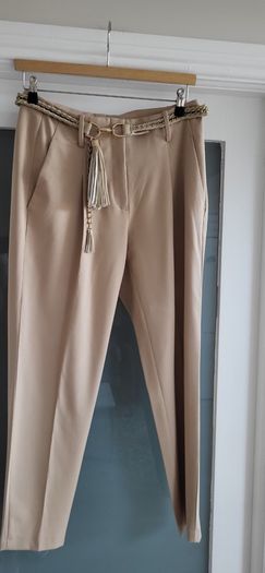 CAMBIO Kate tan cigarette style pants Sz 10UK - Bnwot -Rrp 159.90
