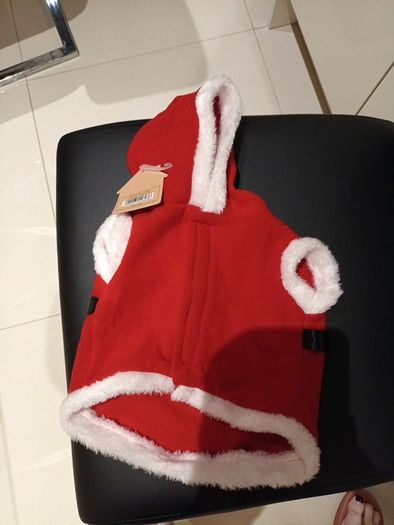Santa dog coat small/medium dog