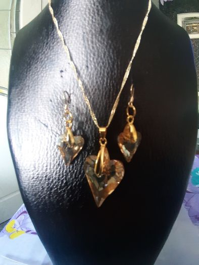 Swarovski Element Pendant and Earrings