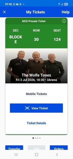 Wolfe Tones Tickets