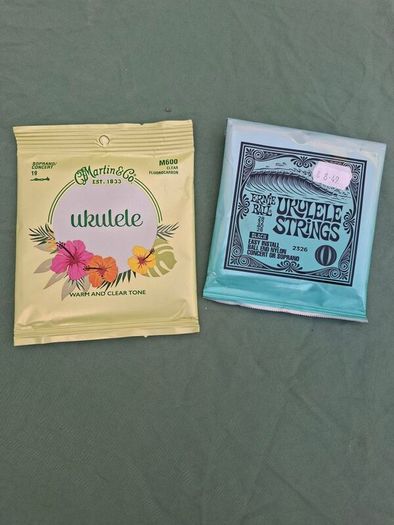 Ukulele strings, unopened.
