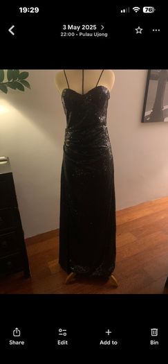 sequin evening dress