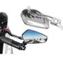 New Aluminum 2 Pcs Safety Adjustable Mirror Bike Bicycle Rear View Glass #1458 Image 5