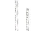 Claire's Girls and Womens Long Jewelled Drop Earrings in Silver-free postage !