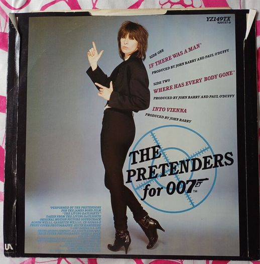 The Pretenders If There Was a Man 007 Soundtrack 12"Vinyl