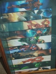 superhero framed picture