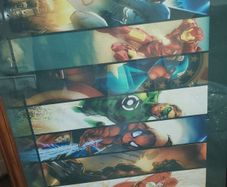 superhero framed picture