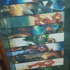 superhero framed picture