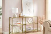 Console table XL Gold glass FREE DELIVERY