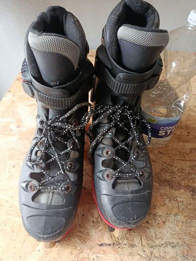 Vintage Cougar Black & Red Aggressive Inline Skates
