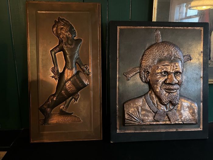 copper embossed art