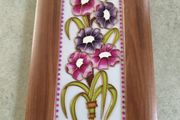 FRAMED FLOWER'S Glass Paintings by Rita Pettigrew