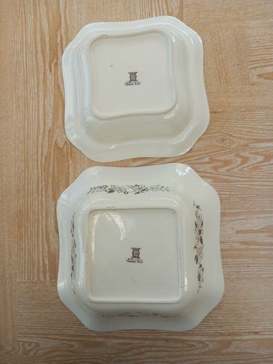 Spode Chinese Rose Square Serving Bowls and Lid