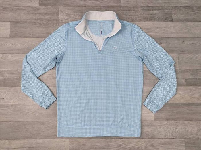 Rhoback Houndstooth Half Zip Golf Jumper Mens S/M