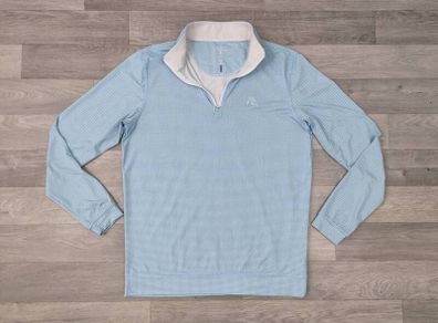 Rhoback Houndstooth Half Zip Golf Jumper Mens S/M